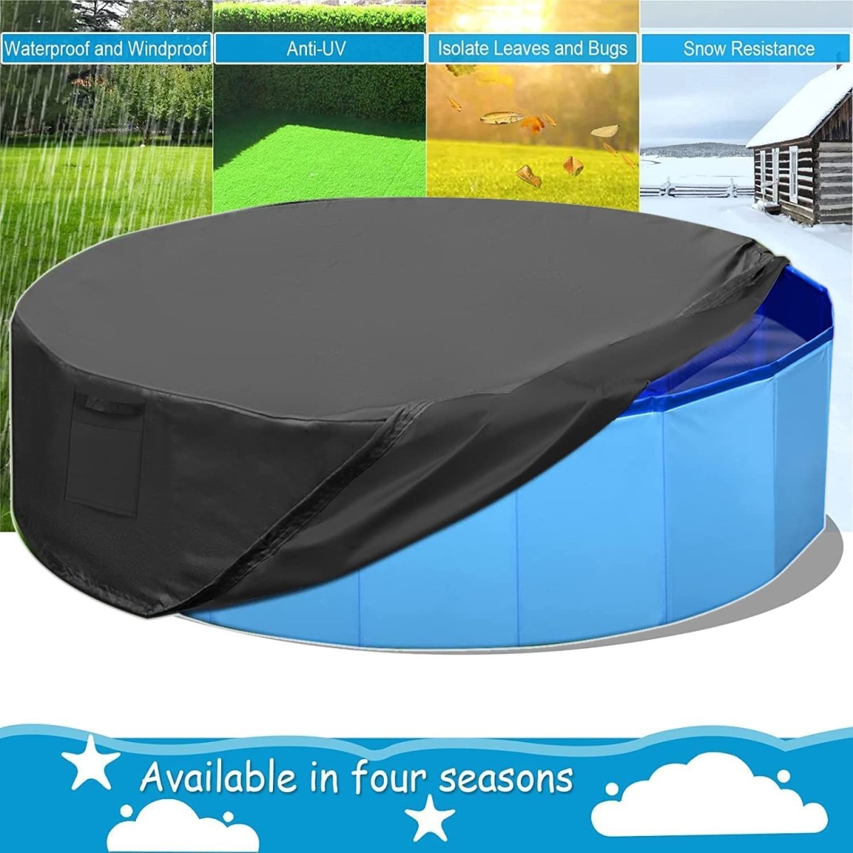 Durable Waterproof Dog Pool Cover for Cleaner Water