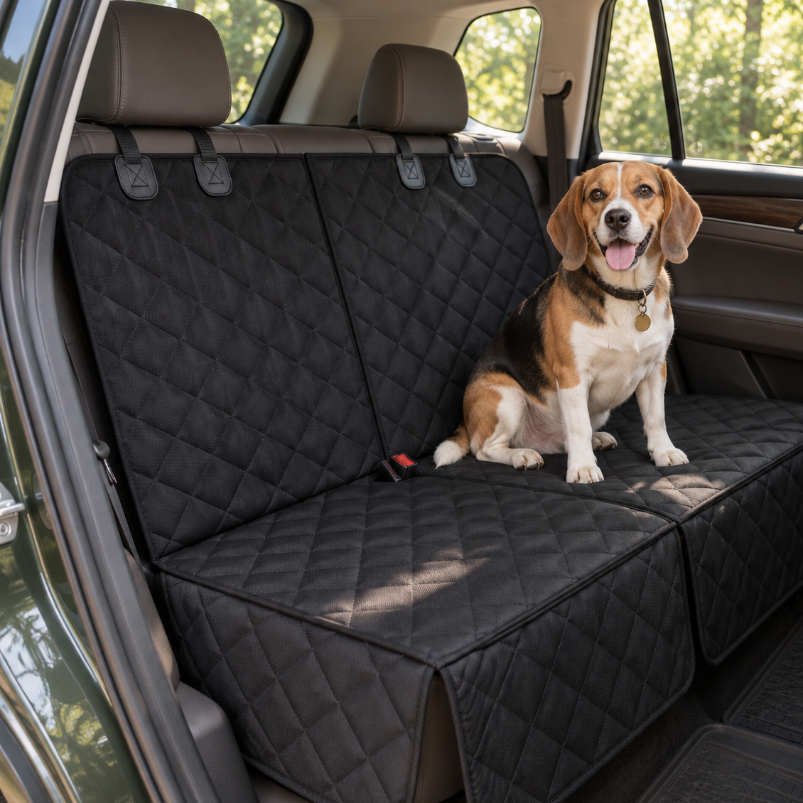 Durable Waterproof Dog Car Seat Cover for Clean Rides