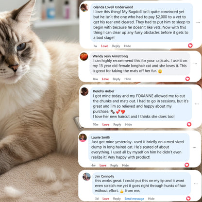 Cat Grooming Kit - Quiet Cordless Pet Trimmer for Gentle, Hassle-Free Grooming