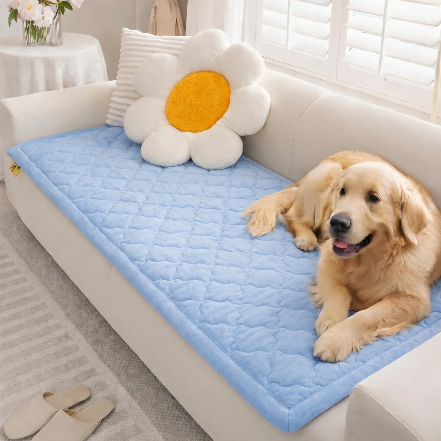 ChillNest Cooling Non-Slip Couch Cover – Stay Cool and Secure