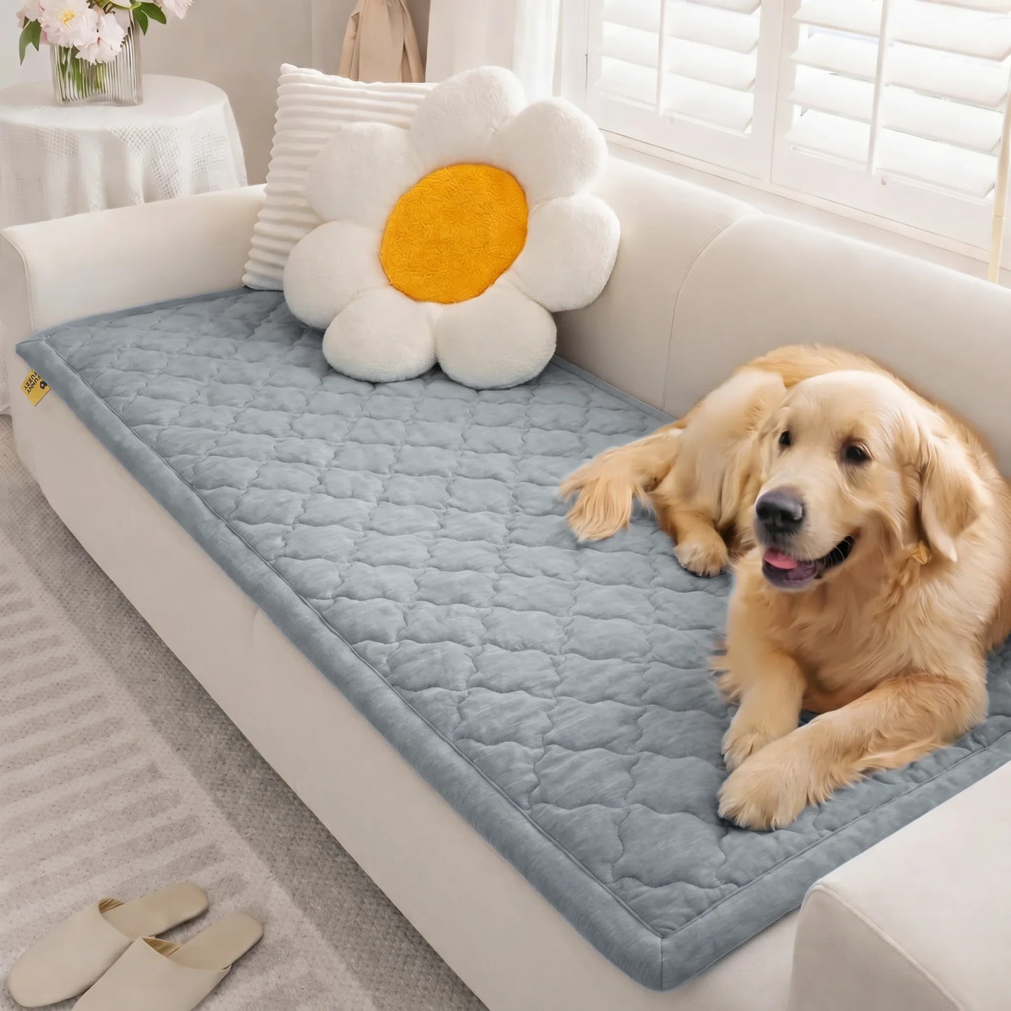 ChillNest Cooling Non-Slip Couch Cover – Stay Cool and Secure