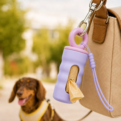 Dog Poop Bag Dispenser, Clip-On Leash Waste Bag Holder