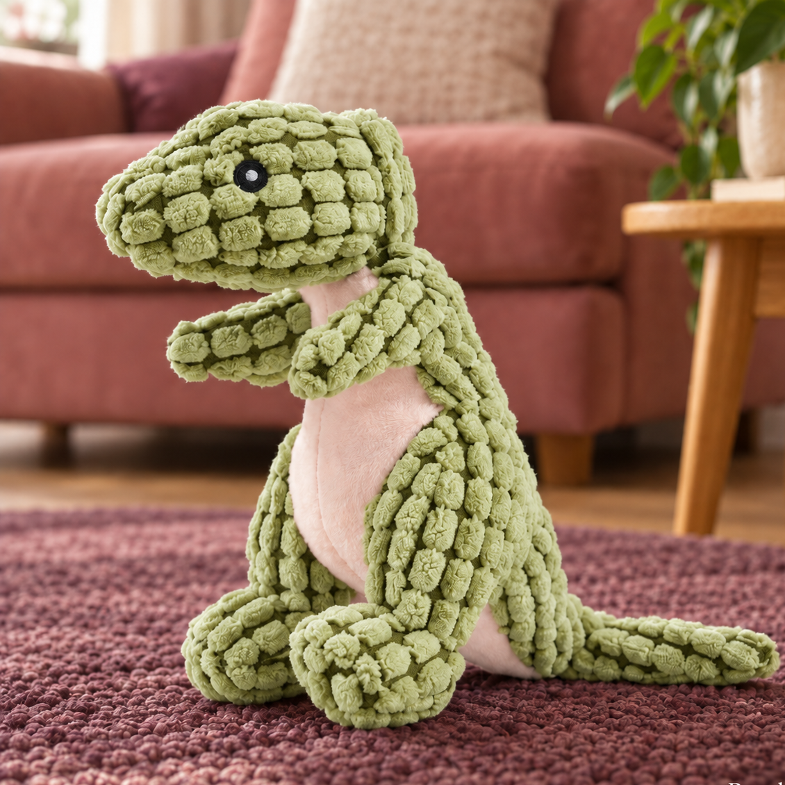 Cuddly Plush Dinosaur Dog Toy for Playful Bonding Time
