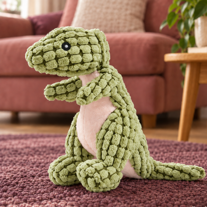 Cuddly Plush Dinosaur Dog Toy for Playful Bonding Time