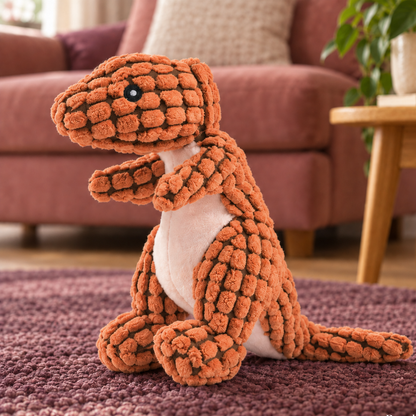 Cuddly Plush Dinosaur Dog Toy for Playful Bonding Time
