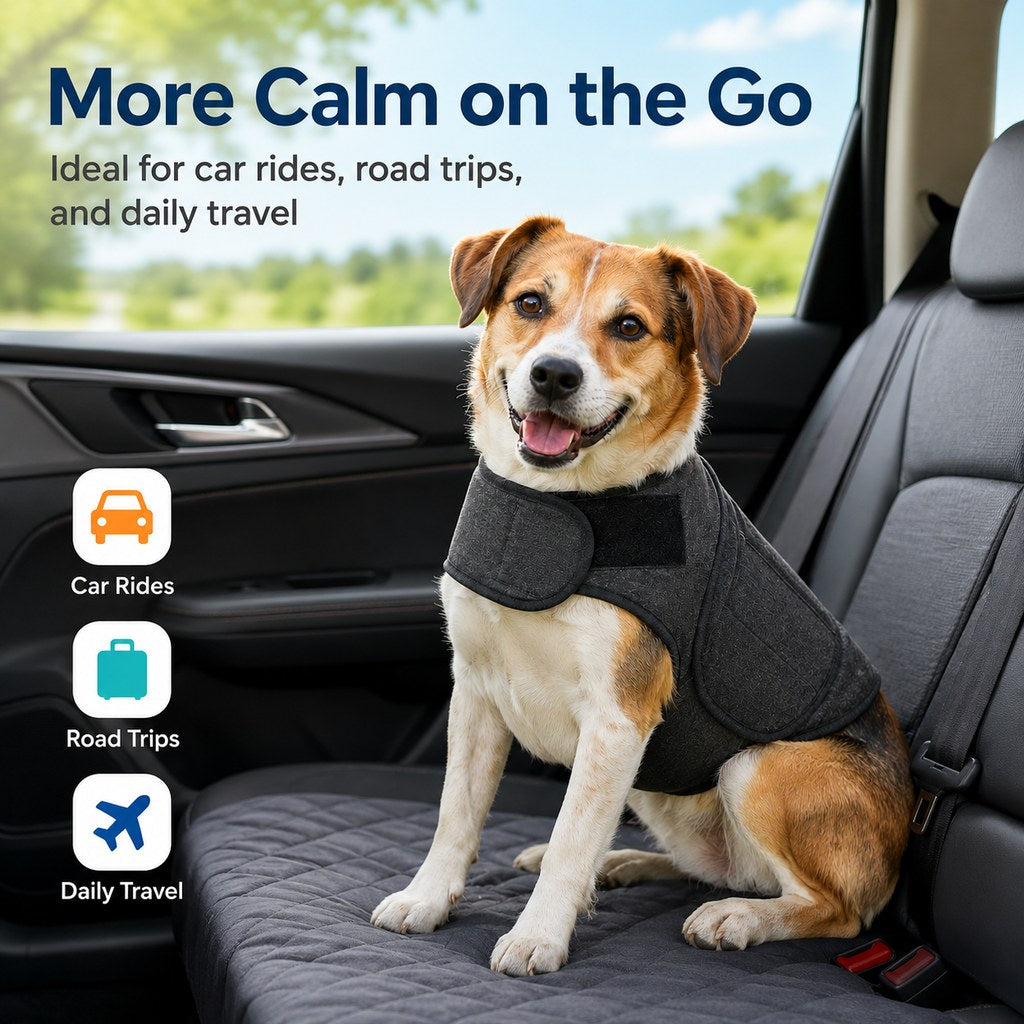 Dog Calming Vest for Travel & Vet Visits, Comfort Wrap