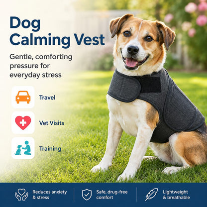 Dog Calming Vest for Travel & Vet Visits, Comfort Wrap
