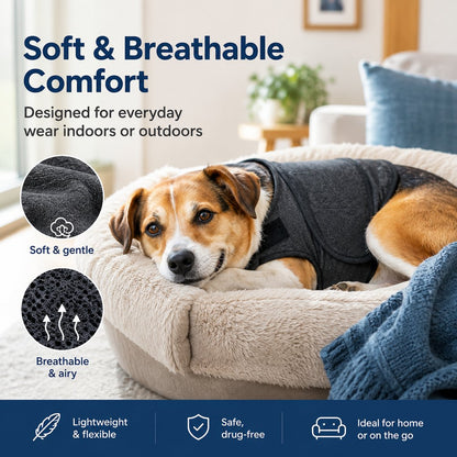 Dog Calming Vest for Travel & Vet Visits, Comfort Wrap