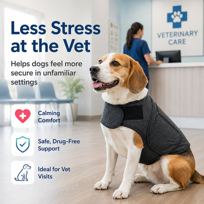 Dog Calming Vest for Travel & Vet Visits, Comfort Wrap