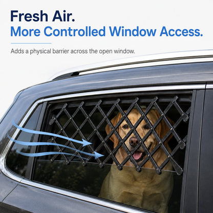 Dog Window Guard for Car, Expandable Rear Window Barrier