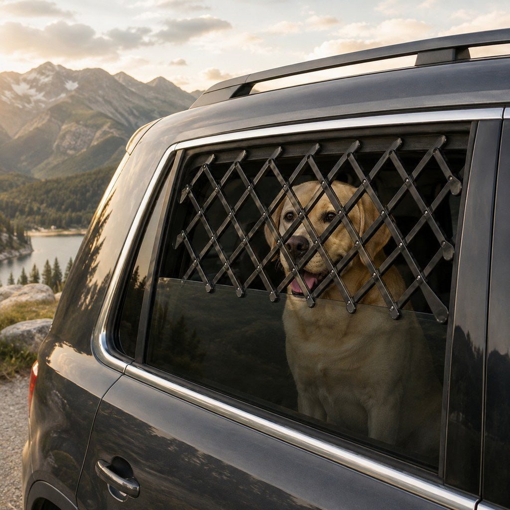 Dog Window Guard for Car, Expandable Rear Window Barrier