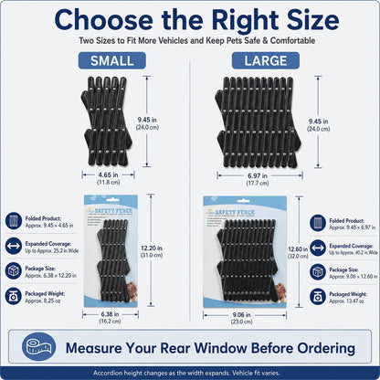 Dog Window Guard for Car, Expandable Rear Window Barrier