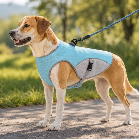 Dog Cooling Vest, Evaporative Wet-to-Cool Jacket for Summer