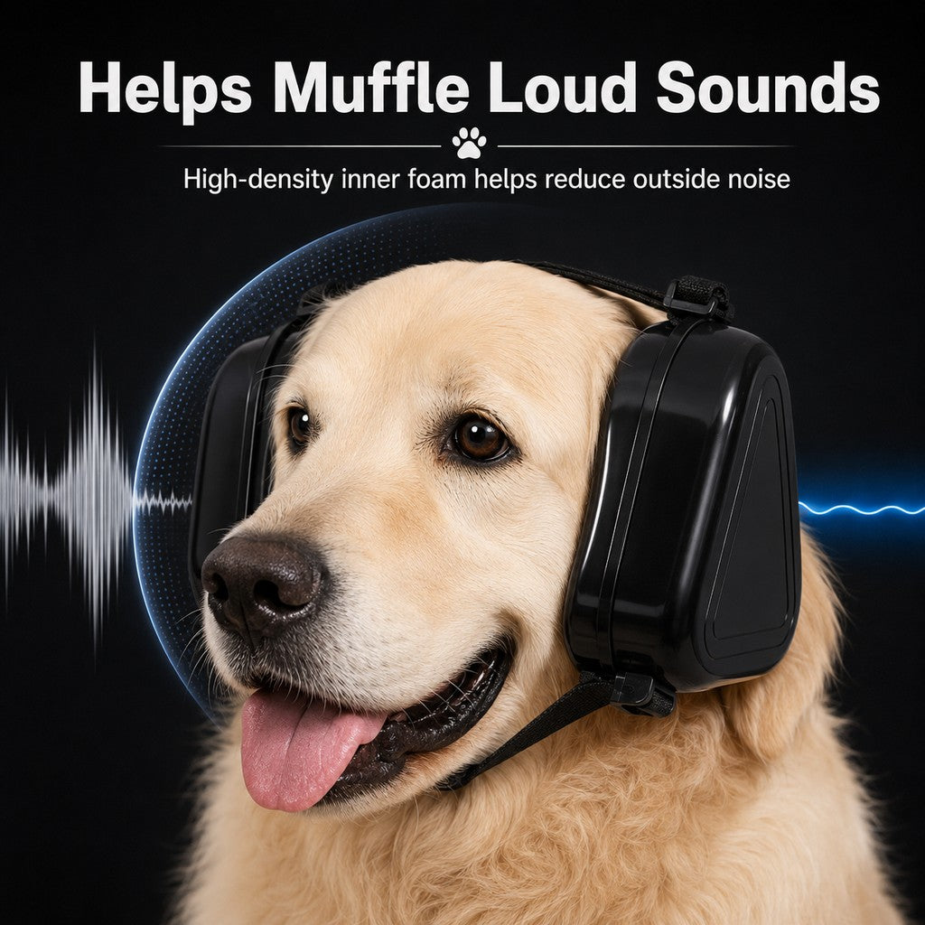 Dog Ear Muffs for Noise Protection, Fireworks & Thunderstorms