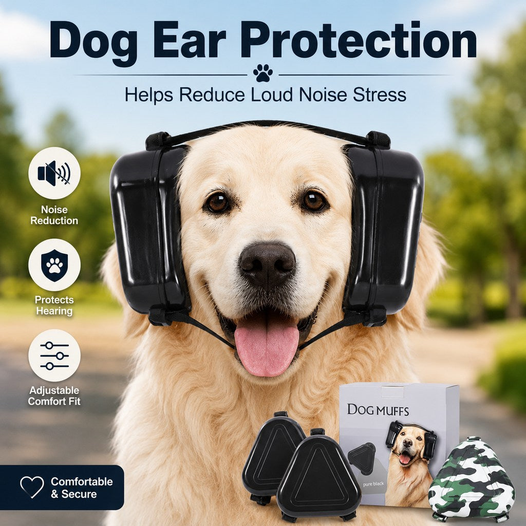 Dog Ear Muffs for Noise Protection, Fireworks & Thunderstorms