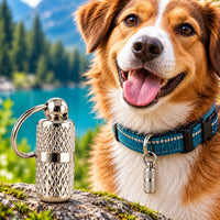 Dog ID Tag Capsule 3-Pack, Emergency Contact Holder for Collars