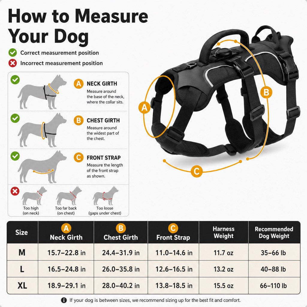 AirTag-Compatible Escape-Resistant Harness for Dogs That Pull