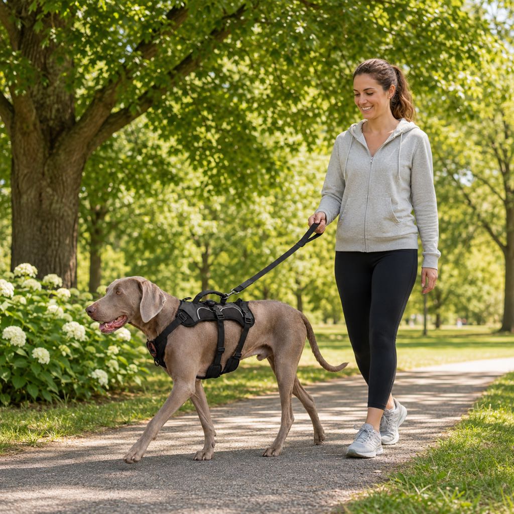 AirTag-Compatible Escape-Resistant Harness for Dogs That Pull