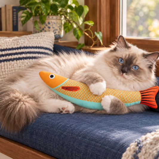 Irresistible Plush Catnip Fish Toy for Active Indoor Play