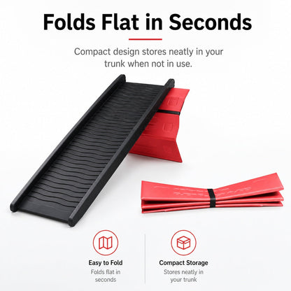 Bumper Protector for Dog Ramps on SUVs, Foldable Mat