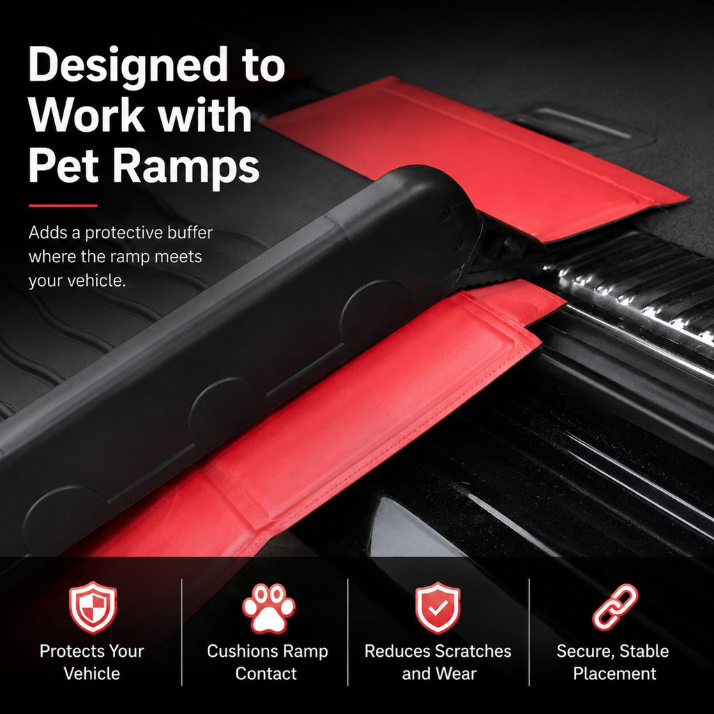 Bumper Protector for Dog Ramps on SUVs, Foldable Mat