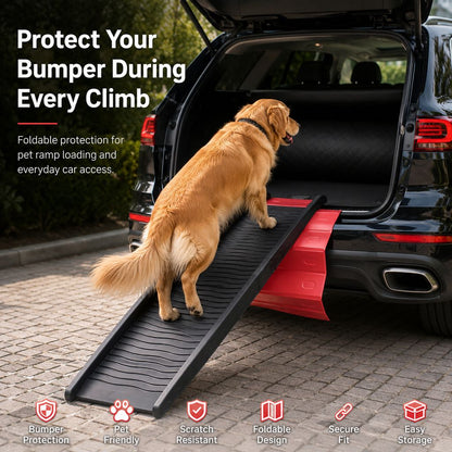 Bumper Protector for Dog Ramps on SUVs, Foldable Mat