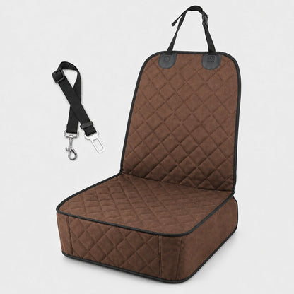 Front Seat Dog Car Seat Cover with Seat Belt Tether