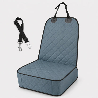 Front Seat Dog Car Seat Cover with Seat Belt Tether