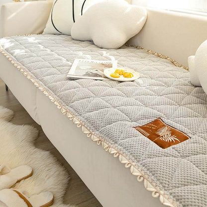 Bread-Shaped Chenille Non-Slip Couch Cover - Soft, Durable Sofa Protector