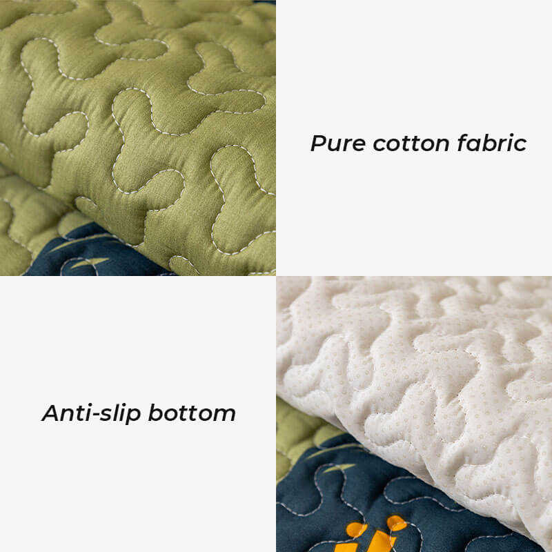 Caramel Macchiato Cotton Non-Slip Sofa Slipcover
