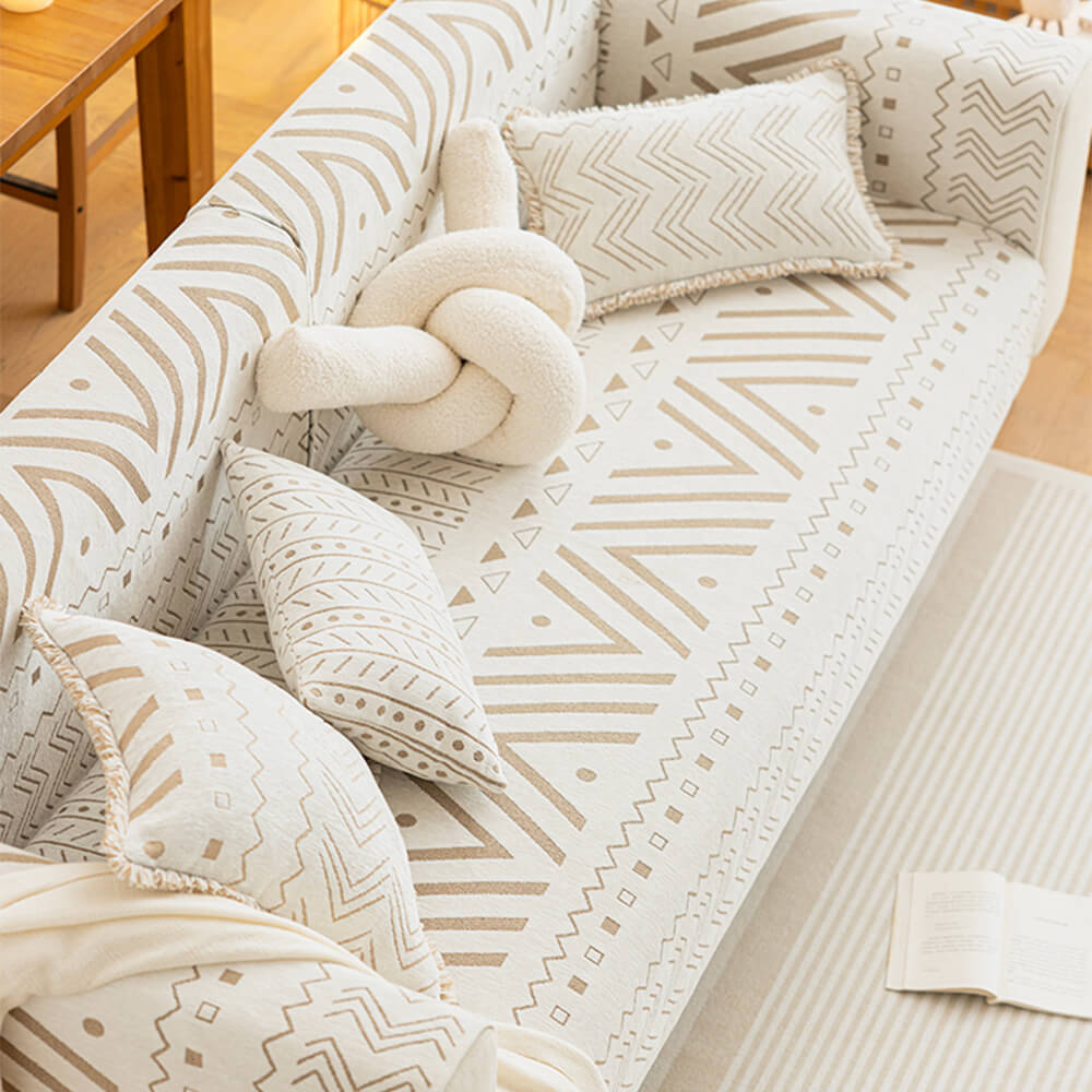 Breathable Chenille Sofa Cover for Sectional Couches – Wear-Resistant & Decorative