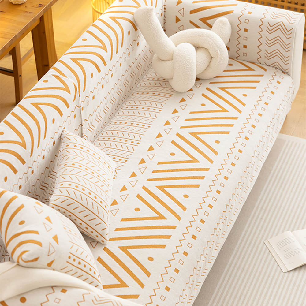 Breathable Chenille Sofa Cover for Sectional Couches – Wear-Resistant & Decorative