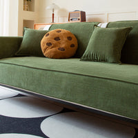 Elegant Corduroy Sofa Protector with Non-Slip Backing