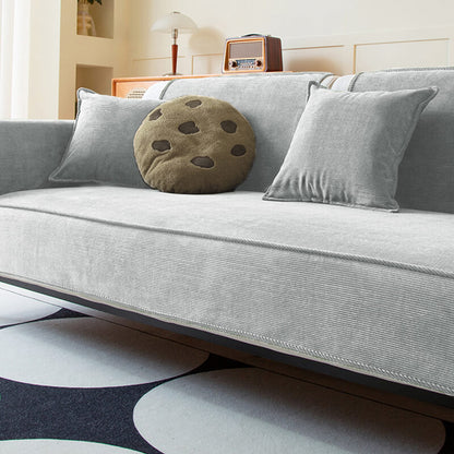Elegant Corduroy Sofa Protector with Non-Slip Backing
