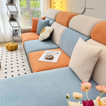 Colourful Fleece Sofa Cover - Soft, Protective Couch Slipcover for Your Furniture