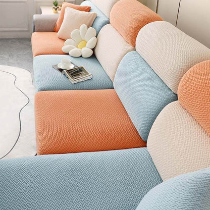 Colourful Fleece Sofa Cover - Soft, Protective Couch Slipcover for Your Furniture