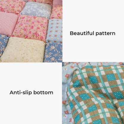 Floral Handmade Pure Cotton Protective Couch Cover - Soft, Durable & Elegant
