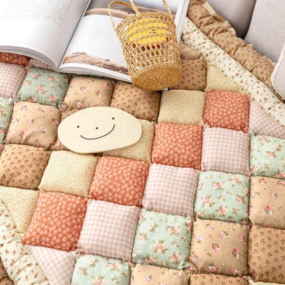 Floral Handmade Pure Cotton Protective Couch Cover - Soft, Durable & Elegant