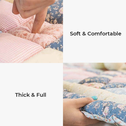Floral Handmade Pure Cotton Protective Couch Cover - Soft, Durable & Elegant