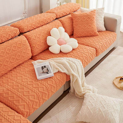 All-Around Plush Fleece Stretch Couch Cover