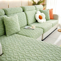 All-Around Plush Fleece Stretch Couch Cover