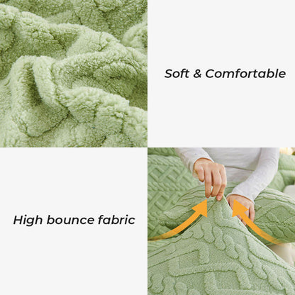 All-Around Plush Fleece Stretch Couch Cover
