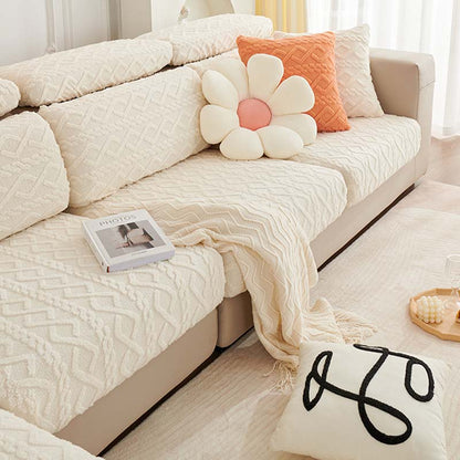All-Around Plush Fleece Stretch Couch Cover