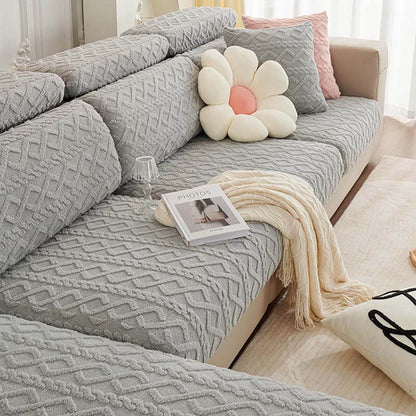All-Around Plush Fleece Stretch Couch Cover