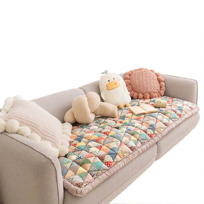 Garden-Chic Cotton Pet-Friendly Couch Protector