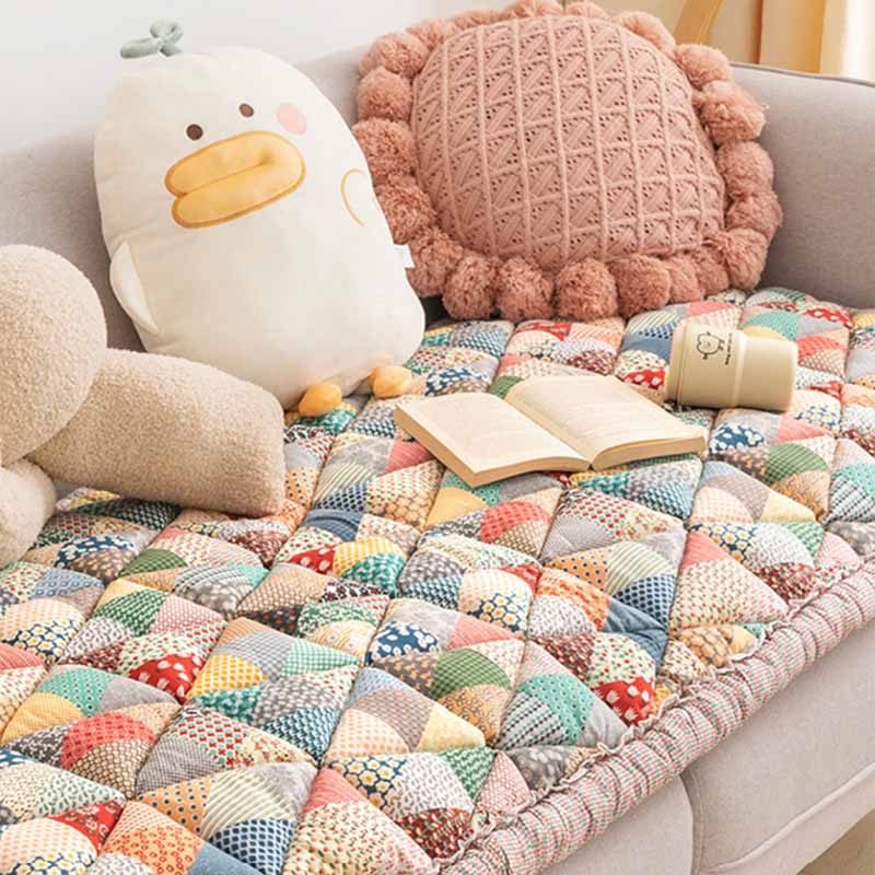 Garden-Chic Cotton Pet-Friendly Couch Protector