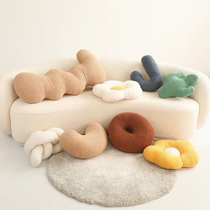 Cute Geometric Twist Sofa Pillow – Modern, Adorable Couch Cushion