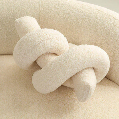 Cute Geometric Twist Sofa Pillow – Modern, Adorable Couch Cushion