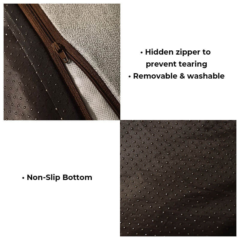 Large Thick Scratch-Resistant Dog Bed with Spine-Support Cushion