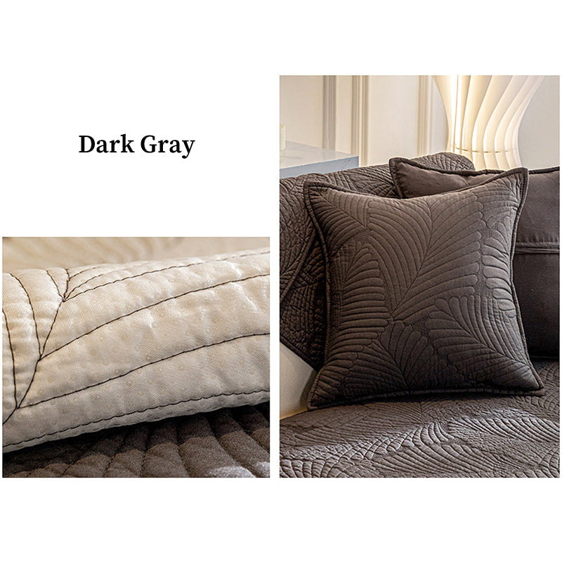 Leaf Design Sofa Mat – Anti-Scratch & Non-Slip Couch Cover for Furniture Protection